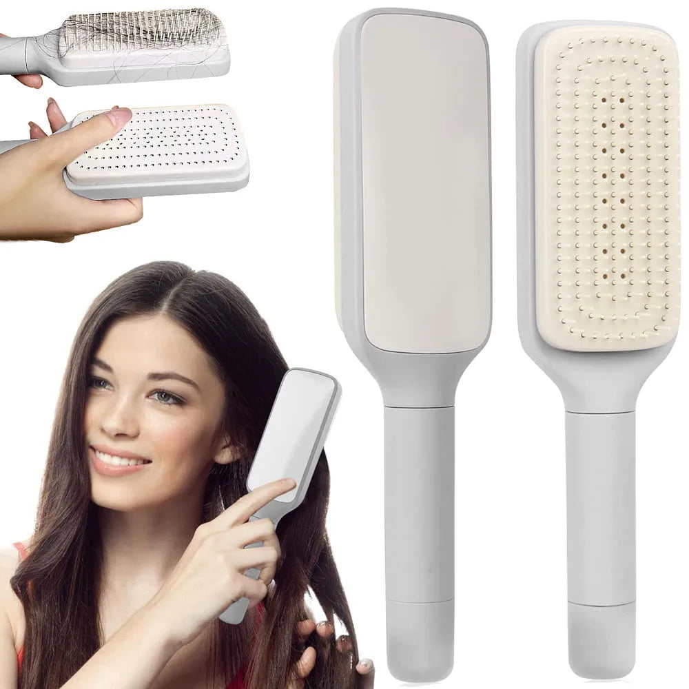 4 In 1 Self Cleaning Hair Brush Comb ( Hot Selling🔥 )