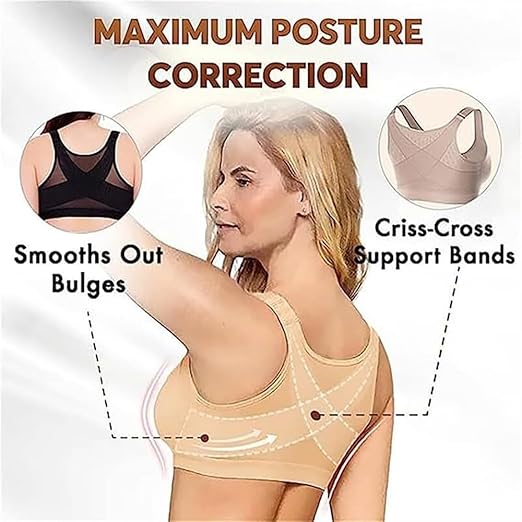 Comfy Posture Correction Wireless Front Open Bra