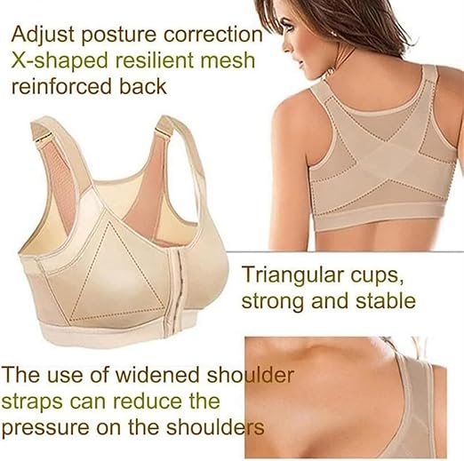 Comfy Posture Correction Wireless Front Open Bra